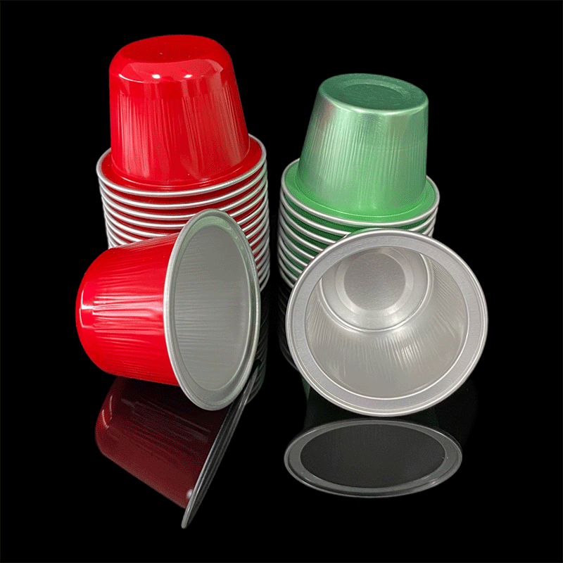Portable Mini Disposable Tea Small Tea Can Aluminum Foil Cup 22ML Medicine Powder Liquid Coffee Capsule Cup Wholesale