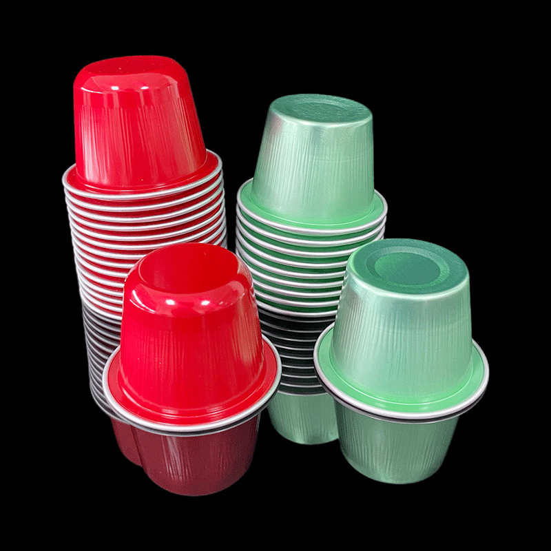 Portable Mini Disposable Tea Small Tea Can Aluminum Foil Cup 22ML Medicine Powder Liquid Coffee Capsule Cup Wholesale