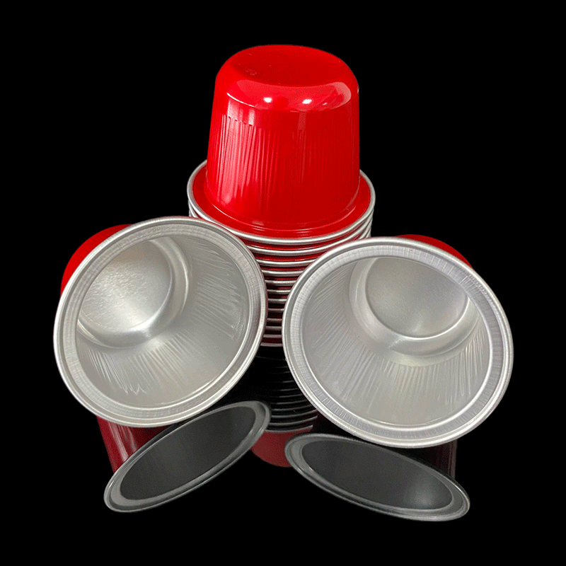 Portable Mini Disposable Tea Small Tea Can Aluminum Foil Cup 22ML Medicine Powder Liquid Coffee Capsule Cup Wholesale