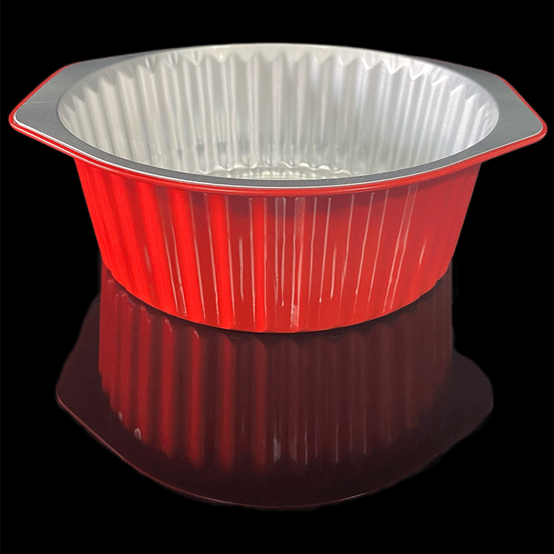 Manufacturers Wholesale Disposable Lunch Box 1500ML With Ears Hot Pot Pre-Prepared Food Takeaway Packaging Aluminum Foil Lunch Box Container