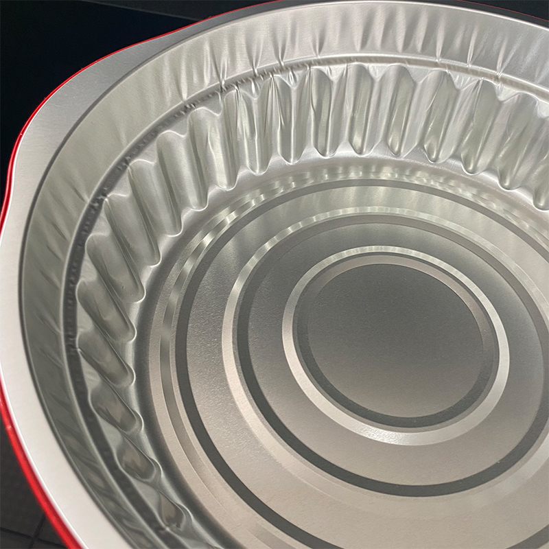 3100ML Red Disposable Takeaway Packaging Hot Pot Aluminum Foil Barbecue Food Aluminum Foil Lunch Box Manufacturers Can Be Customized