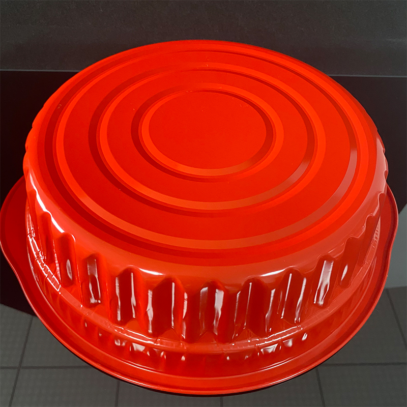 3100ML Red Disposable Takeaway Packaging Hot Pot Aluminum Foil Barbecue Food Aluminum Foil Lunch Box Manufacturers Can Be Customized
