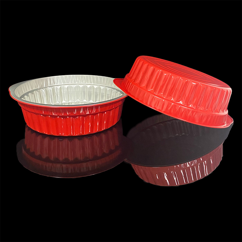 3100ML Red Disposable Takeaway Packaging Hot Pot Aluminum Foil Barbecue Food Aluminum Foil Lunch Box Manufacturers Can Be Customized