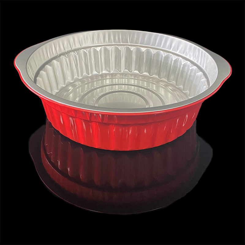 3100ML Red Disposable Takeaway Packaging Hot Pot Aluminum Foil Barbecue Food Aluminum Foil Lunch Box Manufacturers Can Be Customized