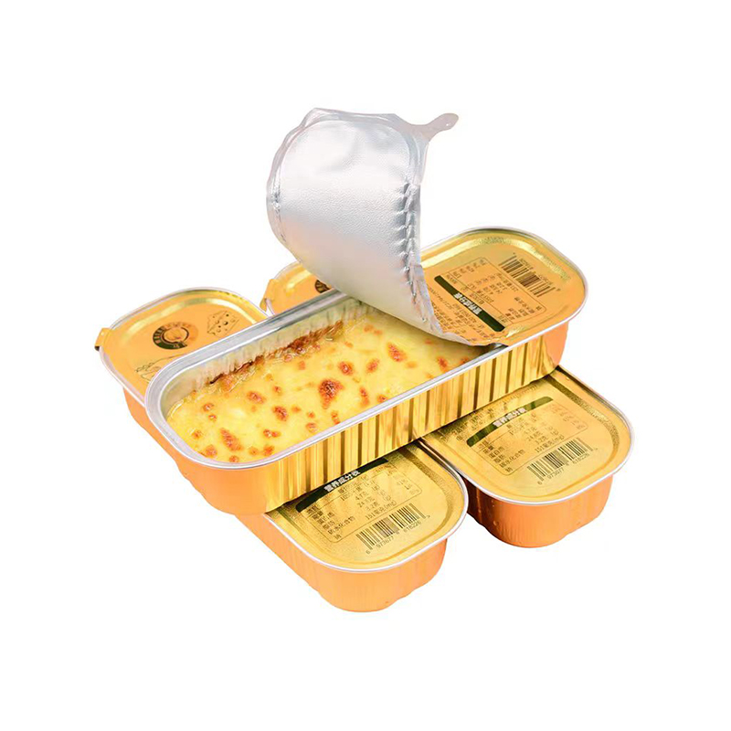 Aluminum Foil Lunch Box Takeaway Box Packaging Sealing Cover Film Pre-Prepared Food Easy-To-Tear Sealing Film Manufacturers Supply Custom Logo
