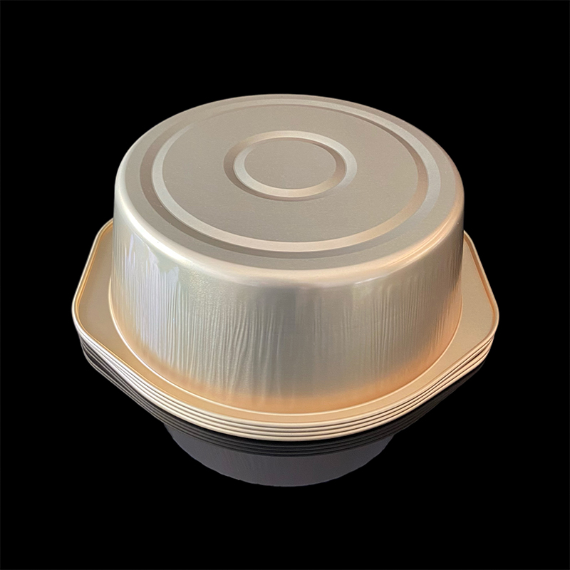 1430ML Disposable Gold Aluminum Foil Lunch Box Can Be Heated Hot Pot Barbecue Takeaway Insulation Pre-Prepared Food Environmentally Friendly Packaging Box Commercial