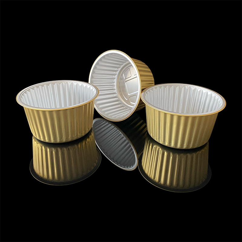 1700ML Food Grade Round Commercial Environmentally Friendly Lunch Box Thickened Disposable Takeaway Barbecue Pre-Prepared Food Aluminum Foil Lunch Box