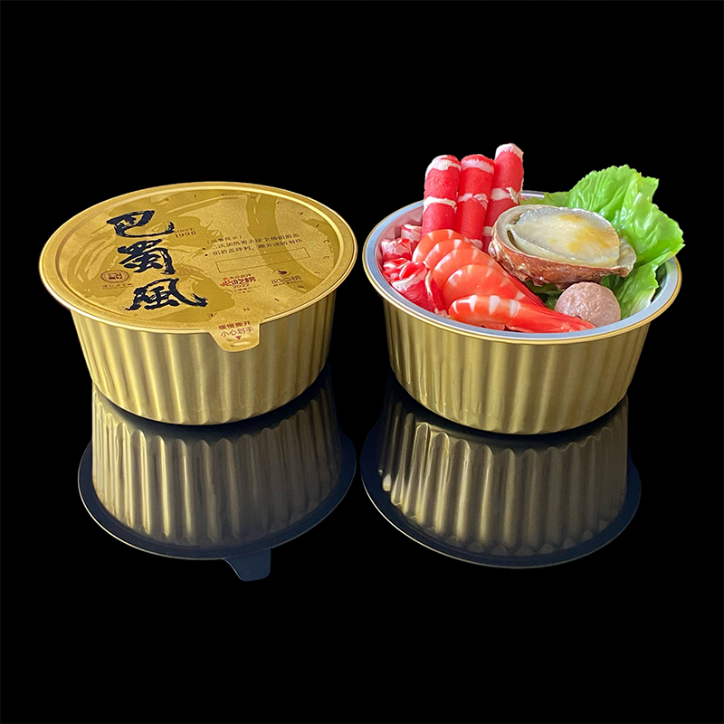 Manufacturers Wholesale Takeaway Package Barbecue Baking Commercial Food Grade Thickened Disposable Aluminum Foil Lunch Box Aluminum Foil Container 1450ML
