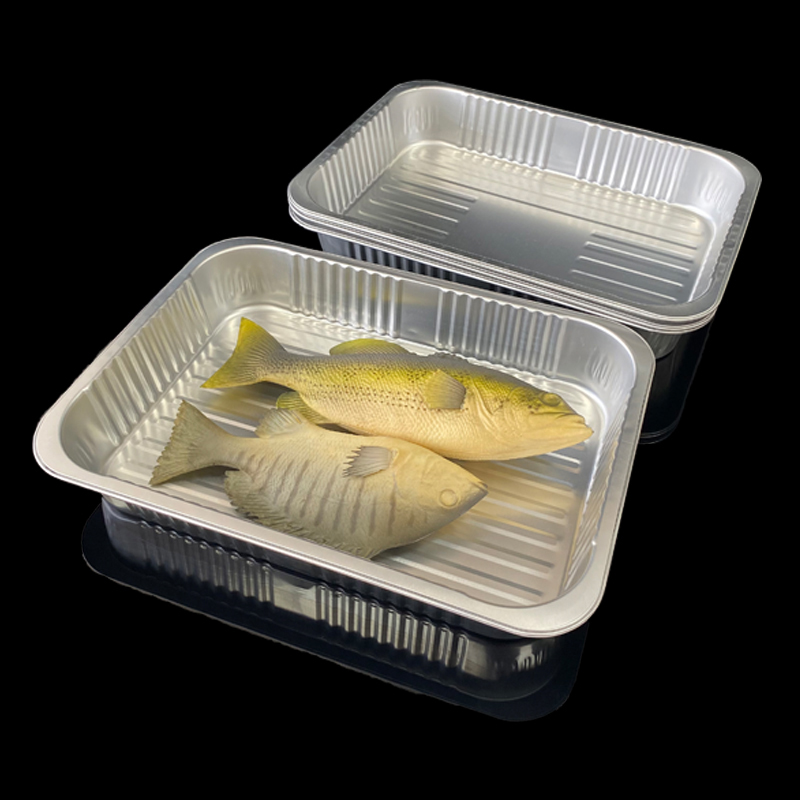 4660ML Manufacturers Wholesale Disposable Lunch Box Food Grade Takeaway Picnic BBQ Grilled Fish Plate Environmentally Friendly Aluminum Foil Lunch Box Commercial Use