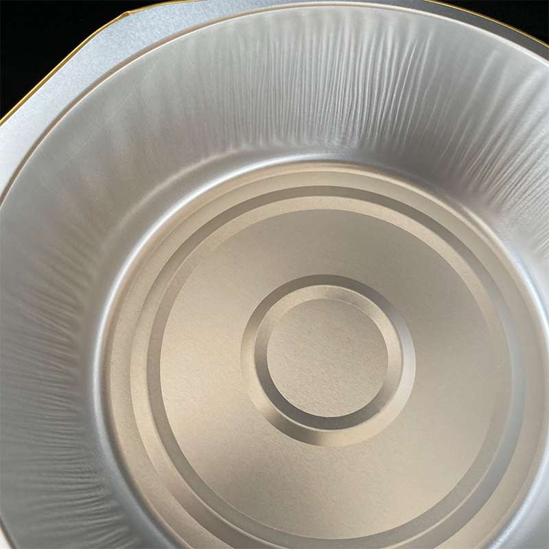 1430ML Disposable Gold Aluminum Foil Lunch Box Can Be Heated Hot Pot Barbecue Takeaway Insulation Pre-Prepared Food Environmentally Friendly Packaging Box Commercial