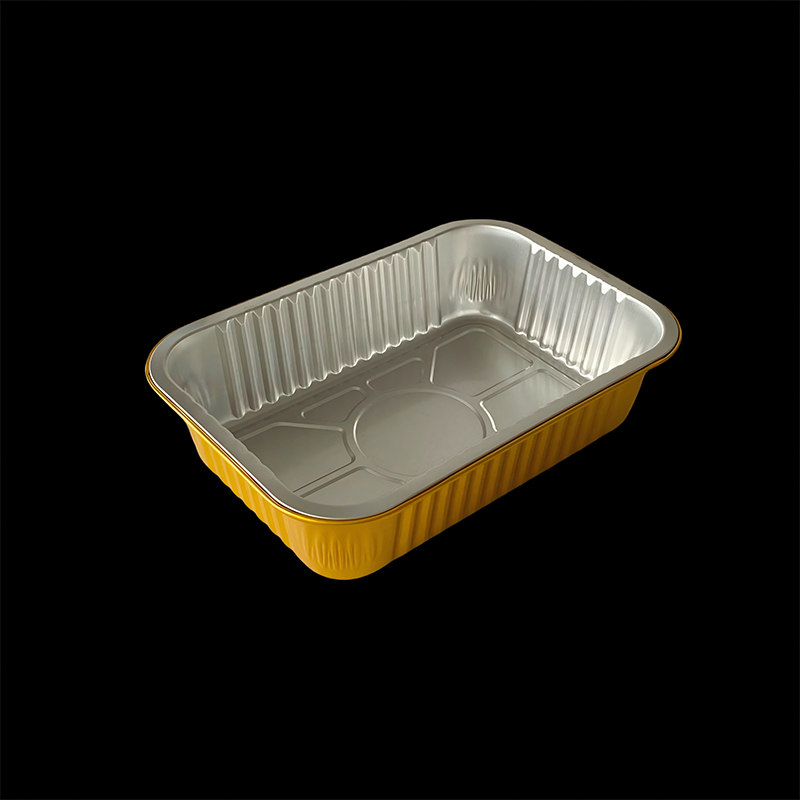 Factory Direct Sales 750ML Rectangular Disposable Takeaway Packaging Box Barbecue Pre-Prepared Dishes Commercial Food Grade Aluminum Foil Lunch Box