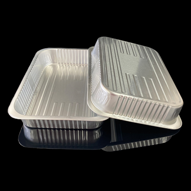 4660ML Manufacturers Wholesale Disposable Lunch Box Food Grade Takeaway Picnic BBQ Grilled Fish Plate Environmentally Friendly Aluminum Foil Lunch Box Commercial Use