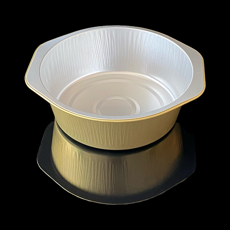 How can disposable gold aluminum foil lunch box meet the multifunctional and environmentally friendly choice of modern catering needs?