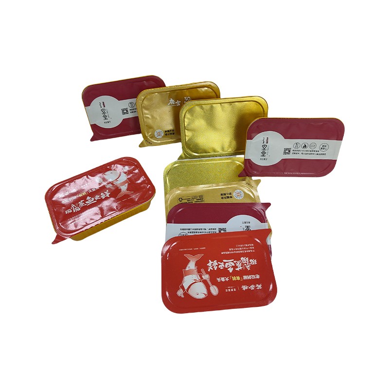 Aluminum Foil Lunch Box Takeaway Box Packaging Sealing Cover Film Pre-Prepared Food Easy-To-Tear Sealing Film Manufacturers Supply Custom Logo