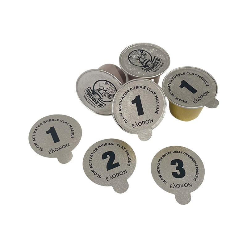 Manufacturers Wholesale Coffee Capsule Cup Easy-Tear Sealing Film Tea Can Food Aluminum Cup Sealed Aluminum Foil Sealing Film Custom